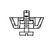 00 Series: 2-piece Foot / Bumper (Push-Screw Mount - Fast Foot)